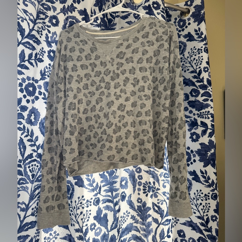 Leopard Print Crewneck Sweater